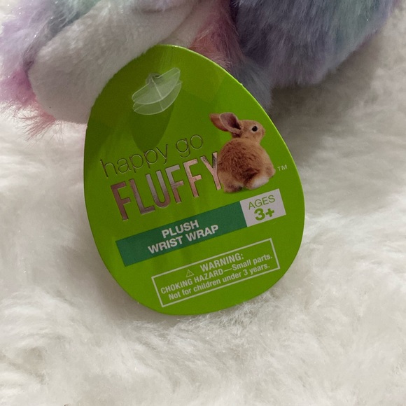 Happy go fluffy plush wrist wrap - Picture 3 of 3